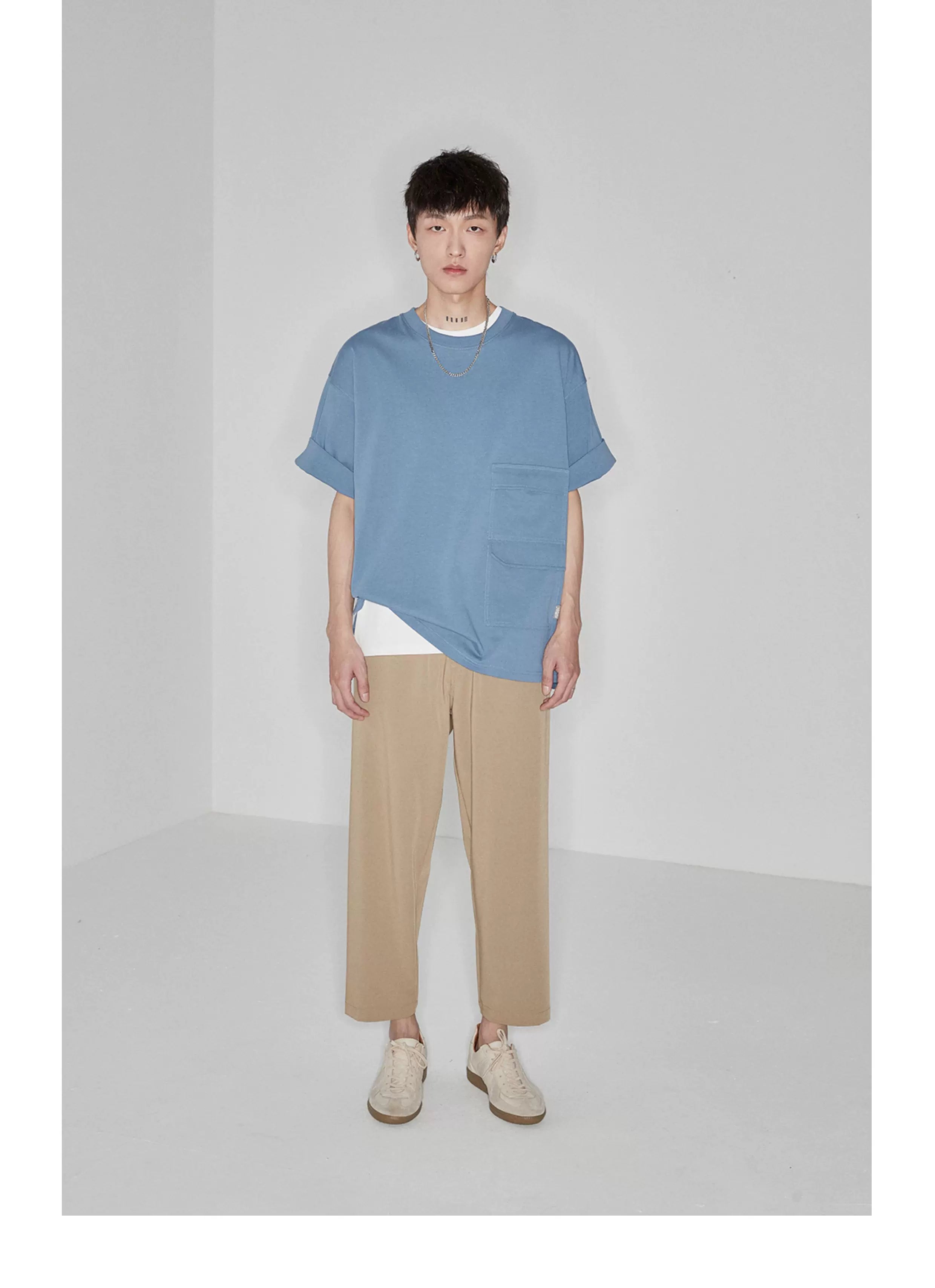 Drapey Stretchy Elastic Waist Cropped Pants