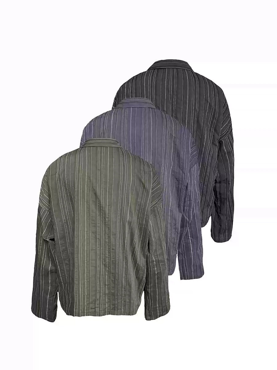 Striped Drop Shoulder Shirts
