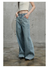 Vintage Washed Flared Denim Pants