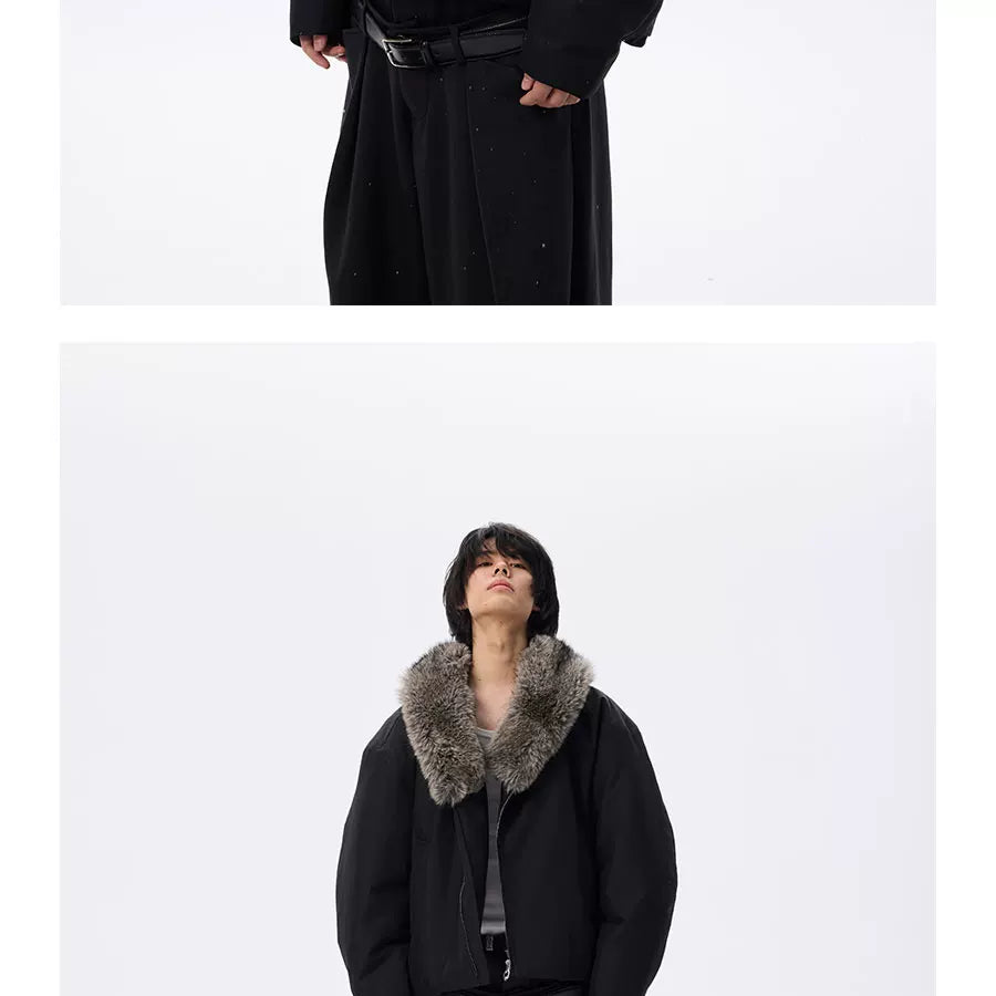 Waterproof Detachable Fox Fur Padded Coat