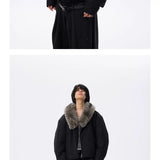 Waterproof Detachable Fox Fur Padded Coat