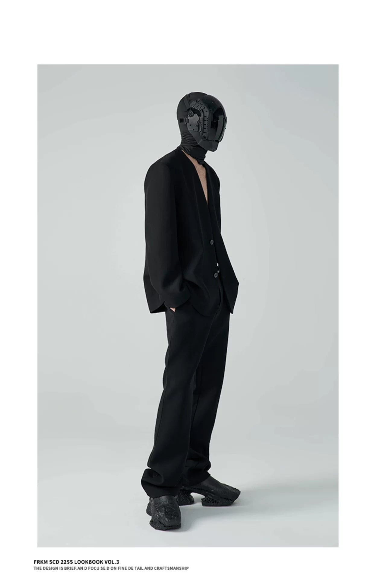 Unisex Loose Padded Uncollared Blazer