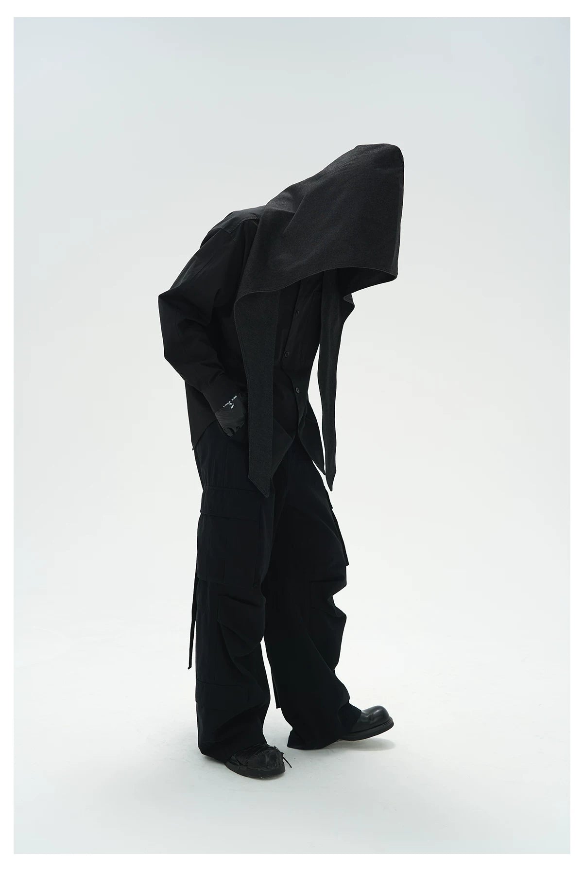 Unisex Loose Pleated Multi-pocket Cargo Pants
