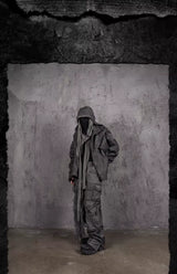 Distressed Patched Strapped Cargo Pants