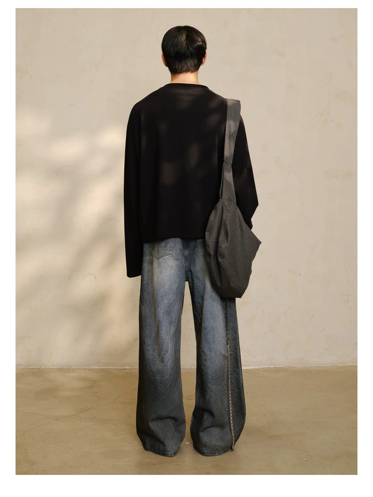 V-Neck Long Sleeve Merino Tencel Sweater