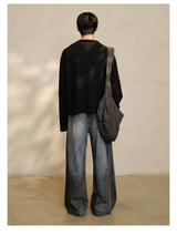 V-Neck Long Sleeve Merino Tencel Sweater