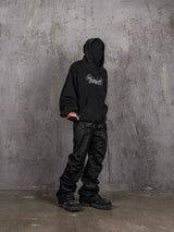 Distressed Printed Hellbound Wing Hoodie