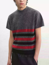 Striped Short Sleeve Round Neck Tee