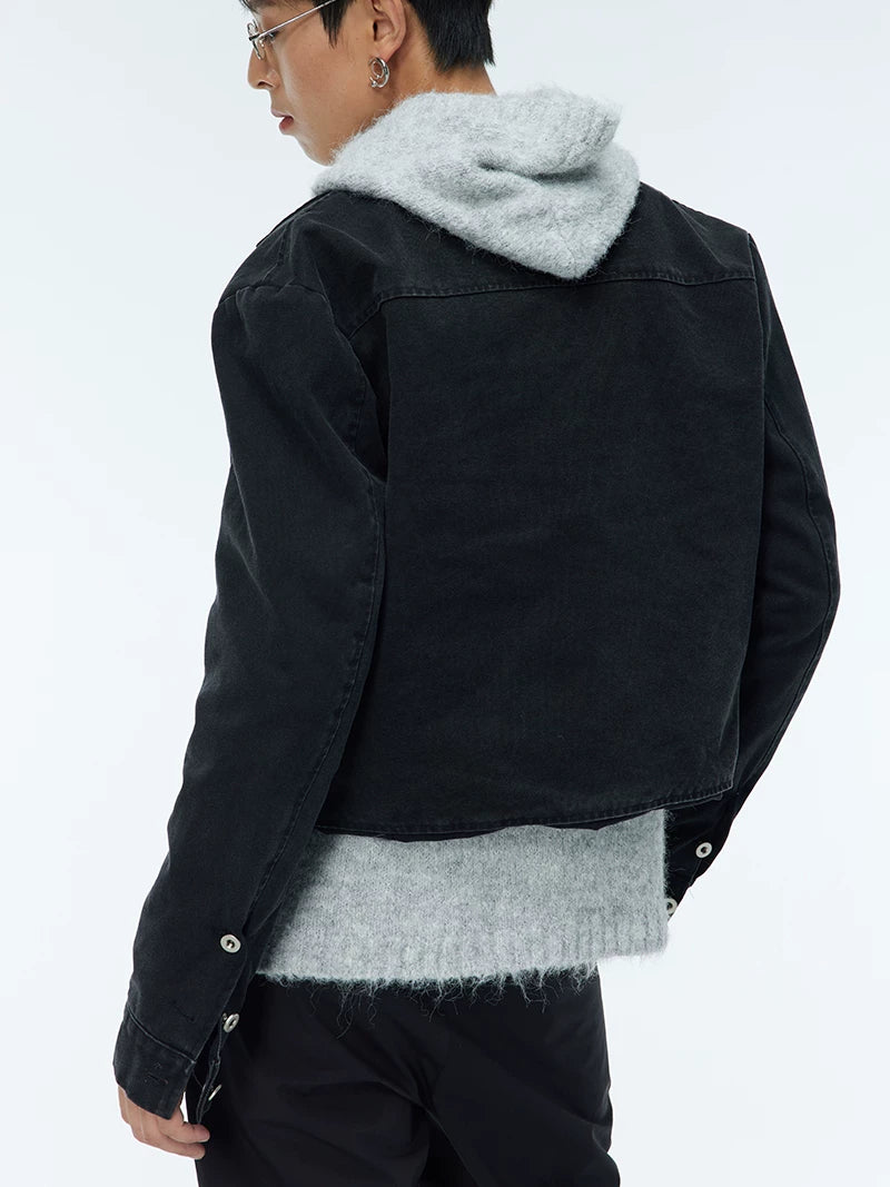 Two-Tone Short Vintage Jacket