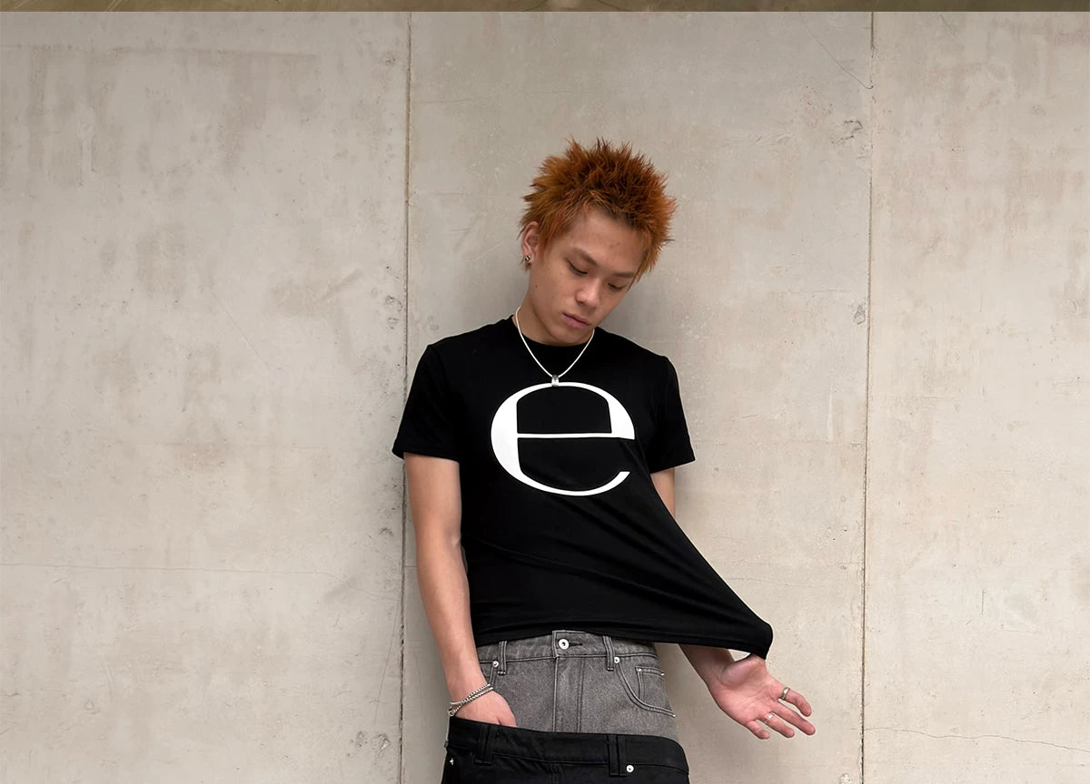 Double Waist Waxed Bootcut Pants