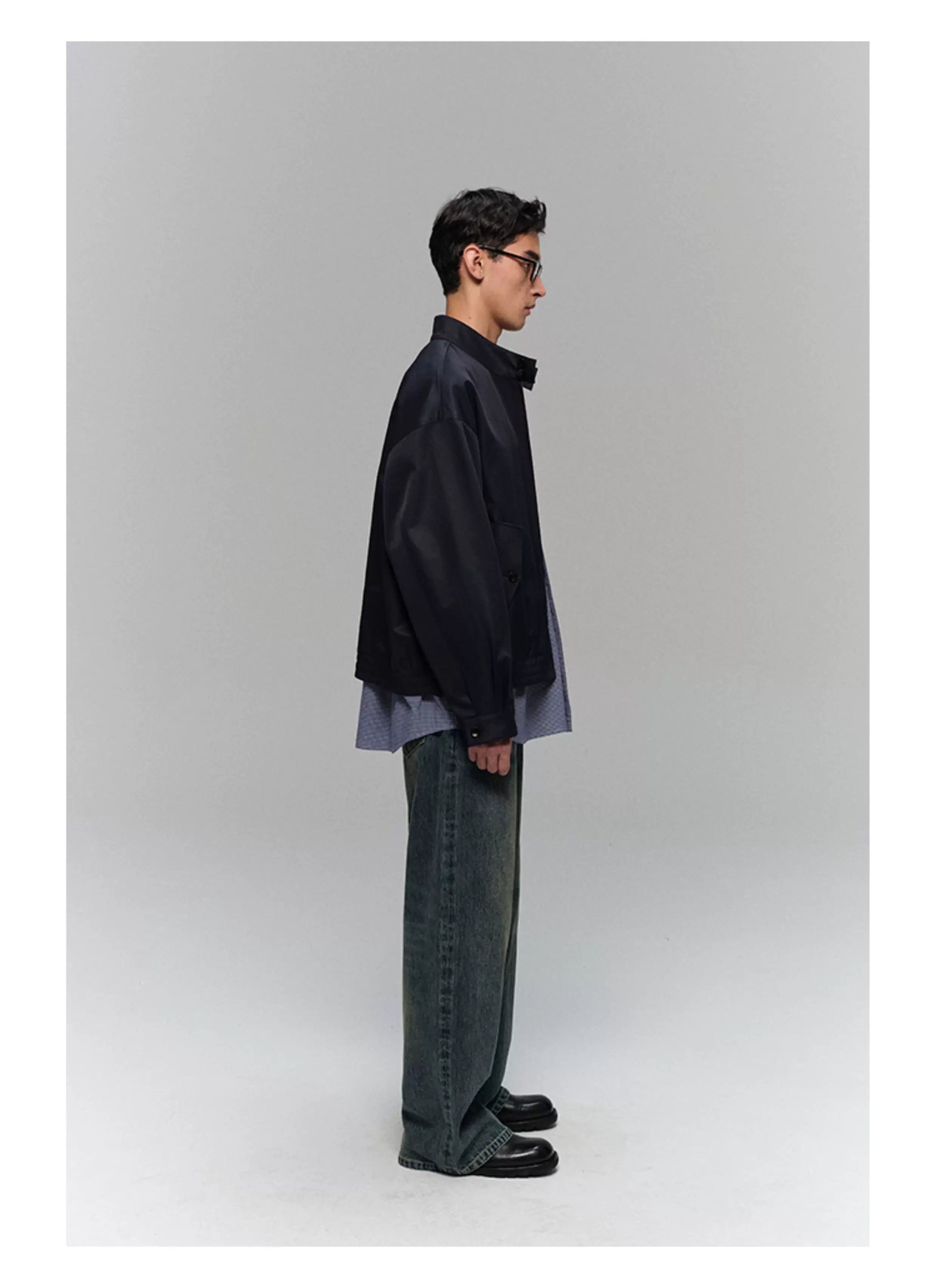Heavyweight Slub Washed Straight Jeans