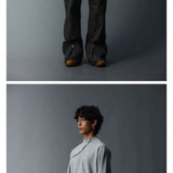 Men's Solid Waffle Mock Zip Sweatshirt