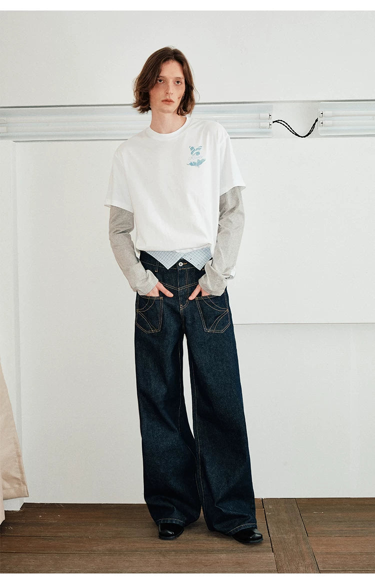 Men's Reversible Baggy Pocket Jeans