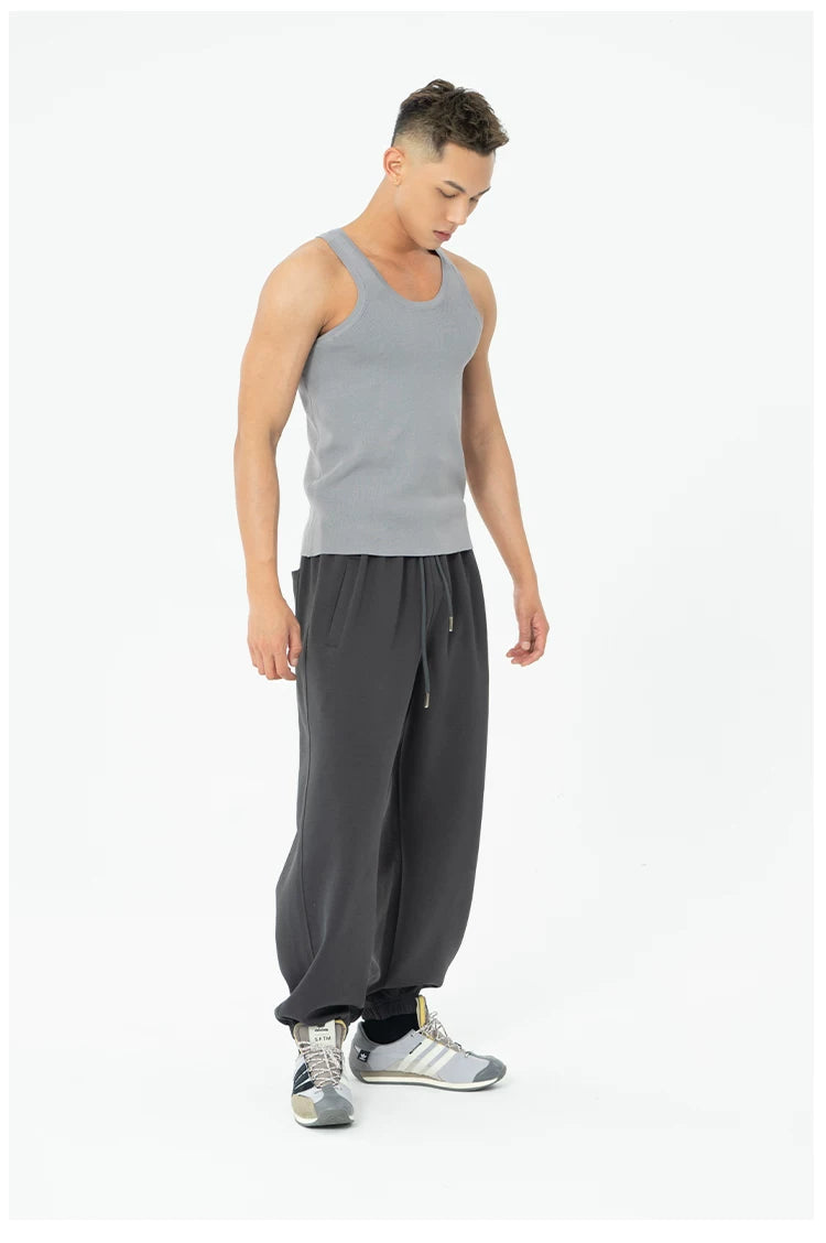 Men's Ribbed Sports Tank Tops