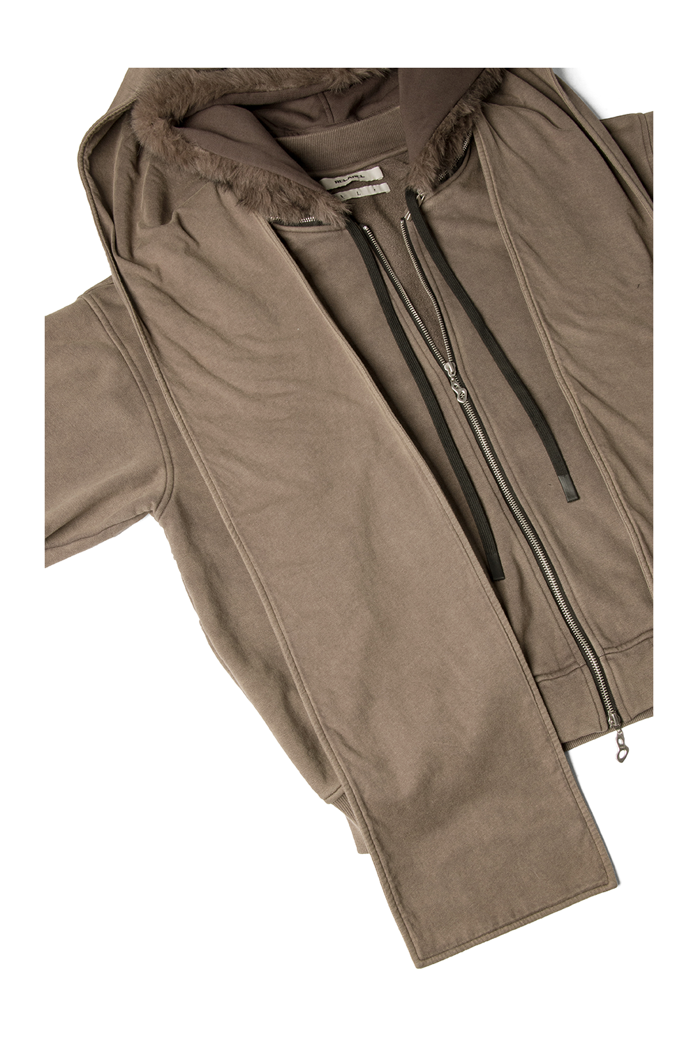 Heavyweight Washed Zip-Up Hooded Sweatshirt