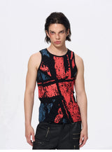 Men's Union Jack Print Cotton Tank
