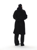 Men's Knee-length Suri Wool Overcoat
