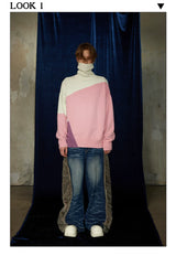Mid-length Thick Wool Blend Turtleneck Sweater
