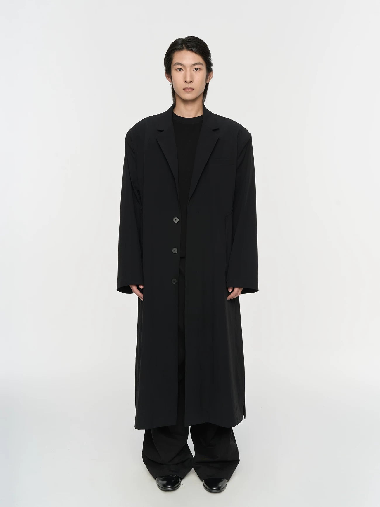 Dual Style Shoulder Pad Trench Coat