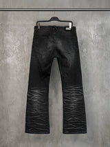 Stretchy Washed Flared Jeans