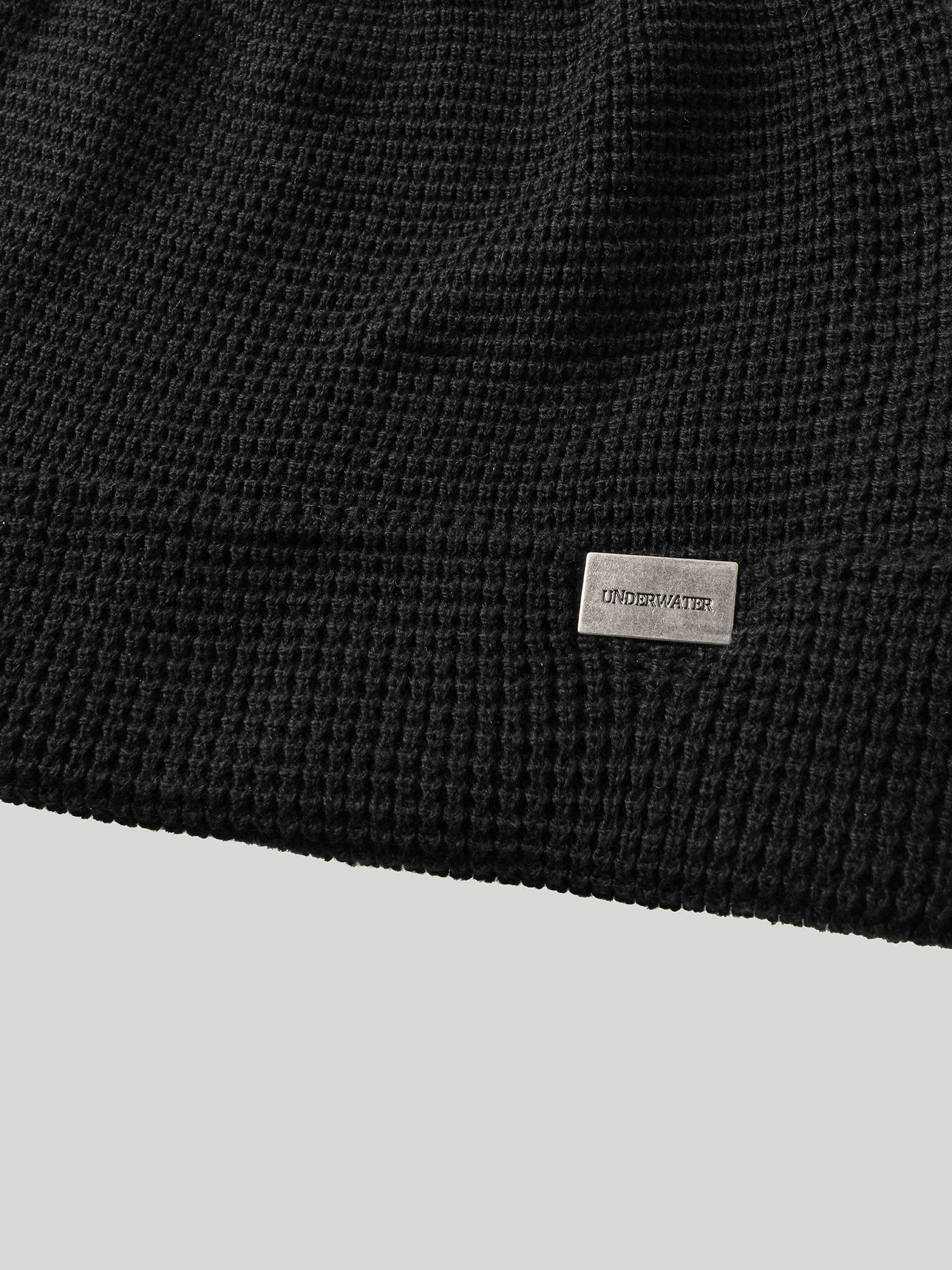 Metal Emblem Knit Beanie