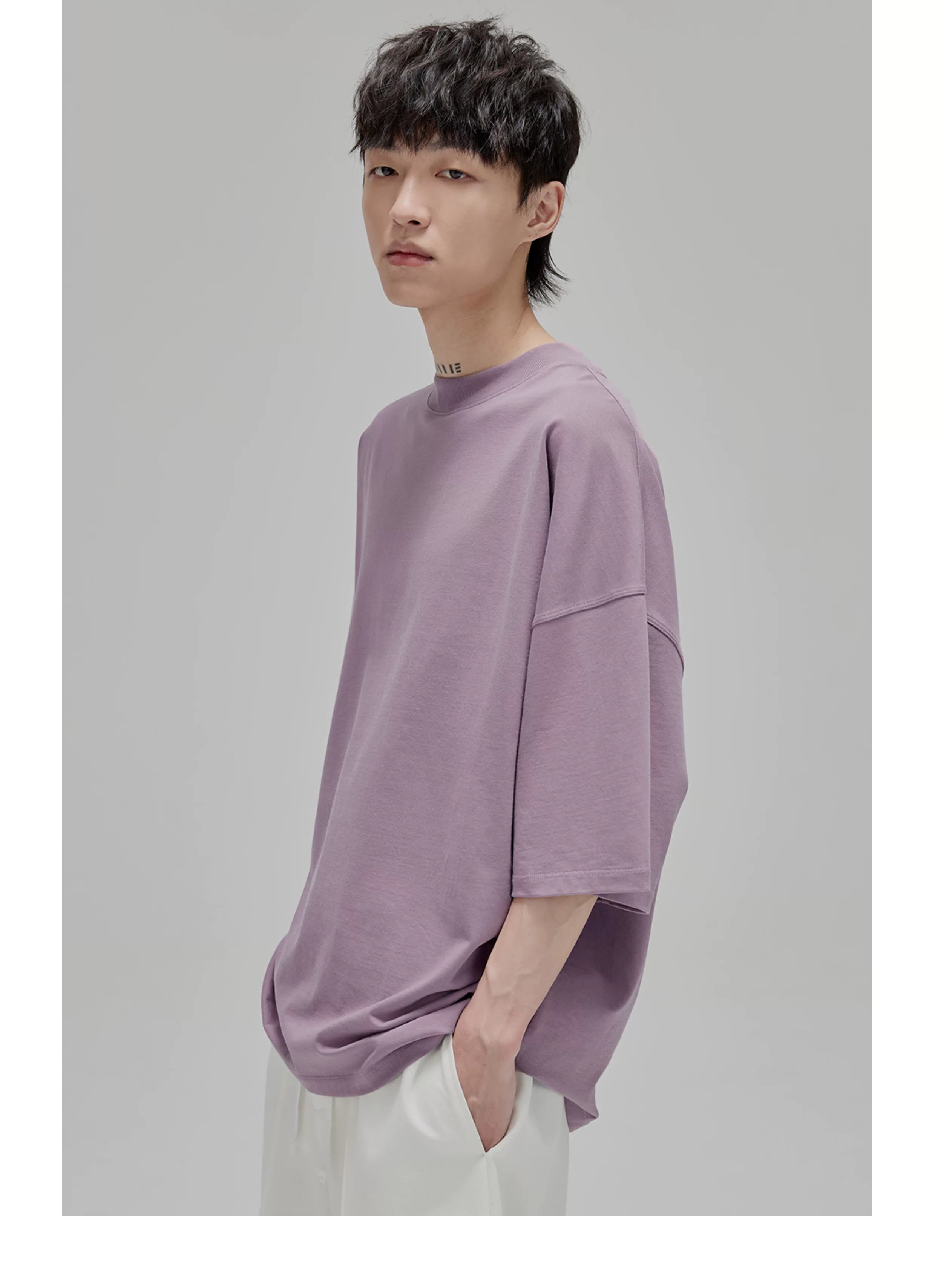 Vintage Ribbed Half Sleeve Tees