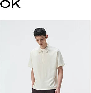 Short Sleeve Wool Silk Knit Top