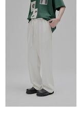 Tie Waist Straight Leg Knit Pants