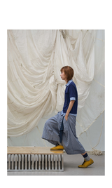 Detachable Plaid Pleated Cropped Pants