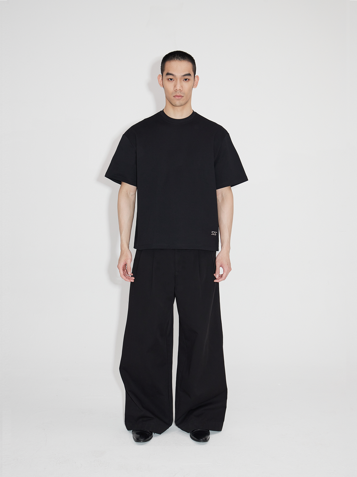 Oversized Short Sleeve Broad Shoulder Tees