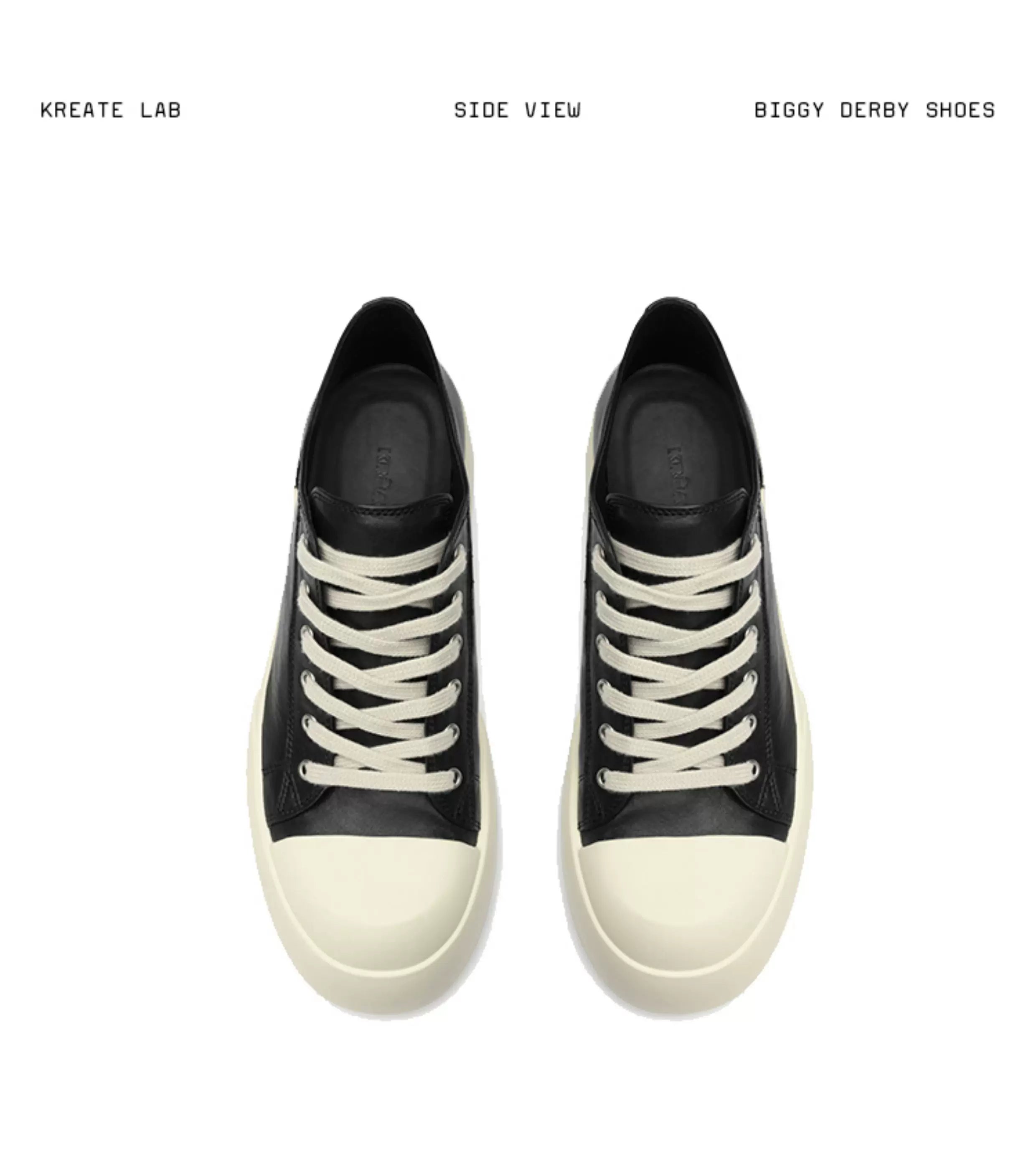 Leather Platform Casual Sneakers
