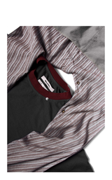 Striped Patchwork 3-in-1 Long Sleeve Tee