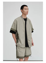 Crew Neck Raw Hem Short-Sleeve Tees