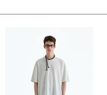 SUPIMA Nylon Drawstring Curved Casual Pants