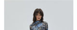 Cat Ear Print Y2K Crop Set