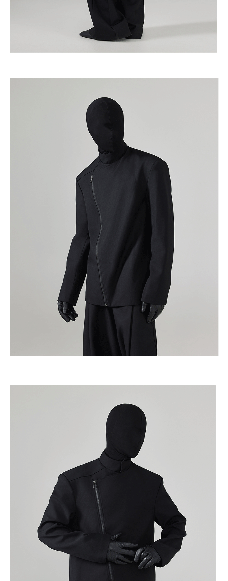 Black Loose Men's Suit Coat