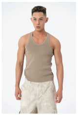 Men's Ribbed Sports Tank Tops