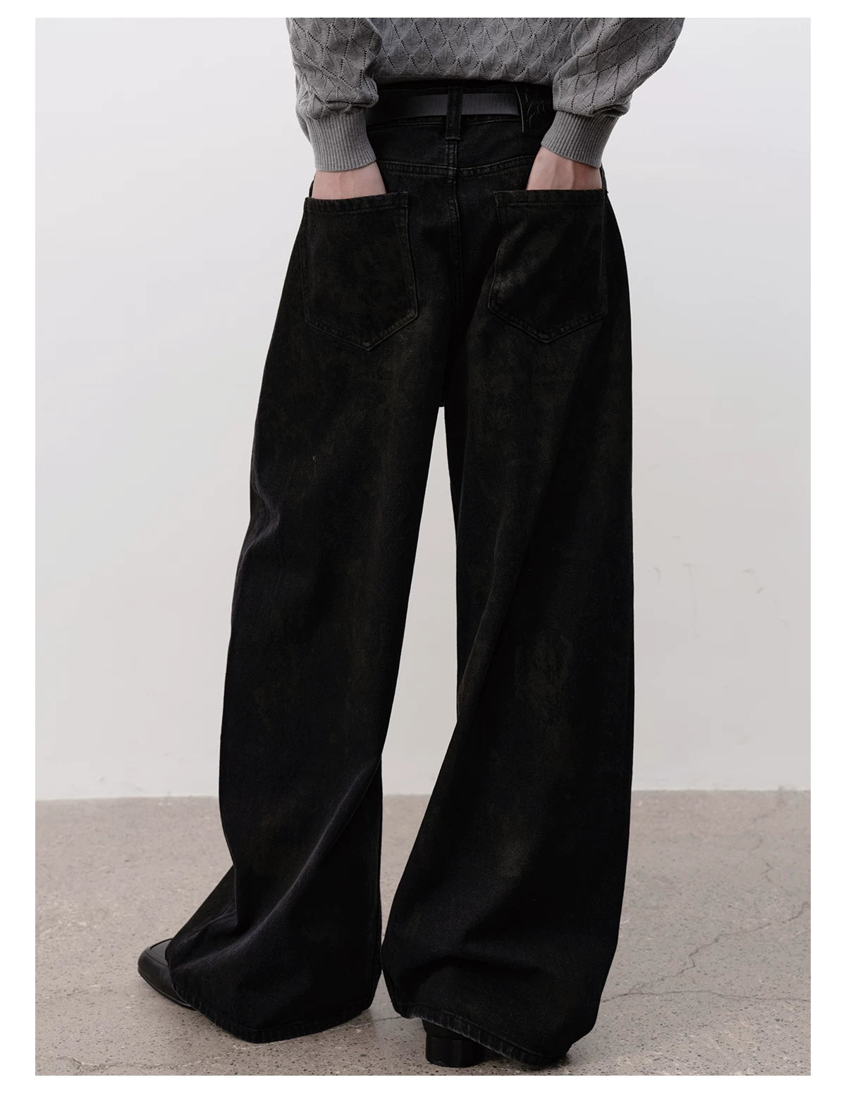 Vintage Washed Denim Banana Pants