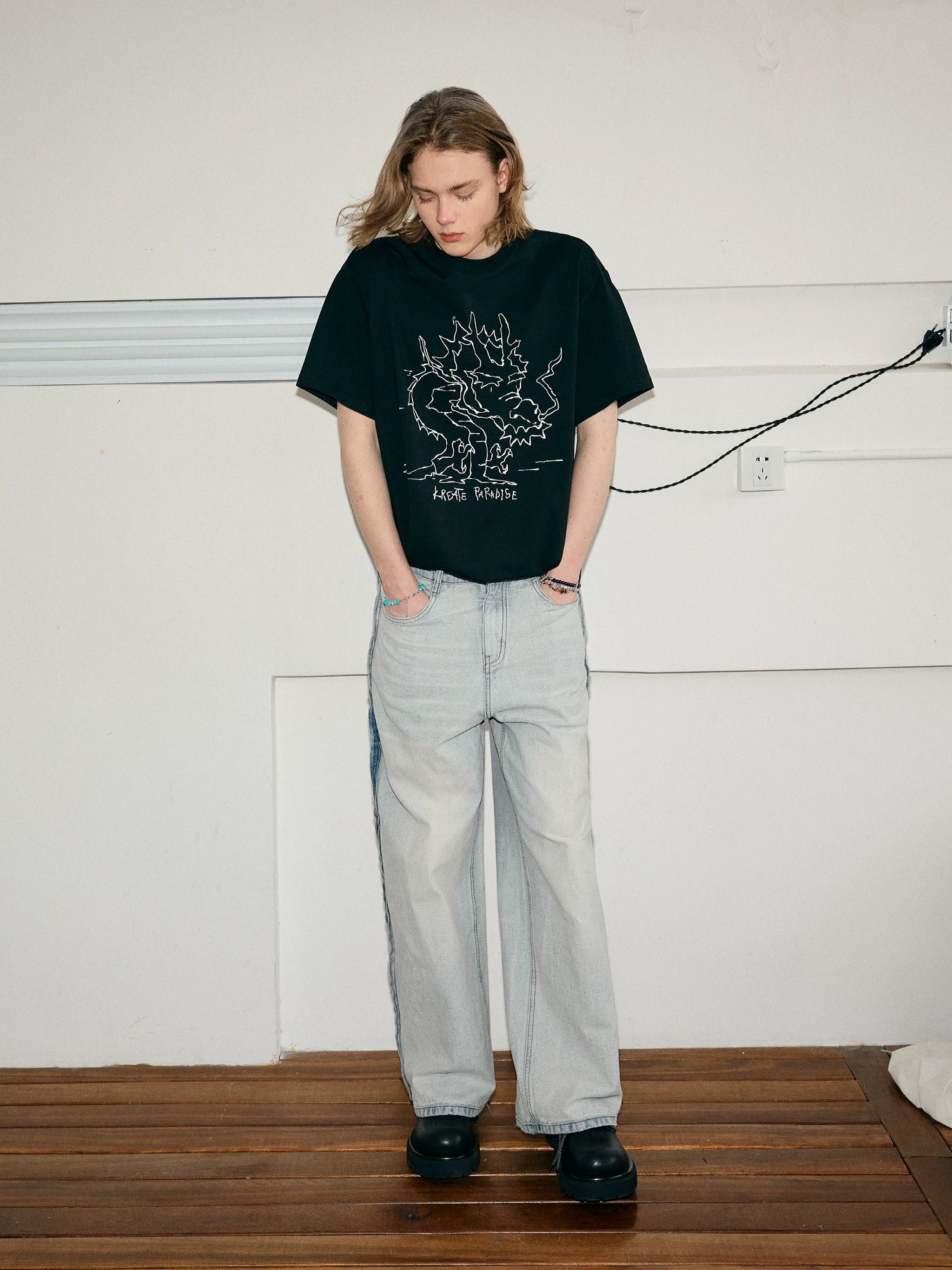 Dragon Print Quick Dry Couple Tees