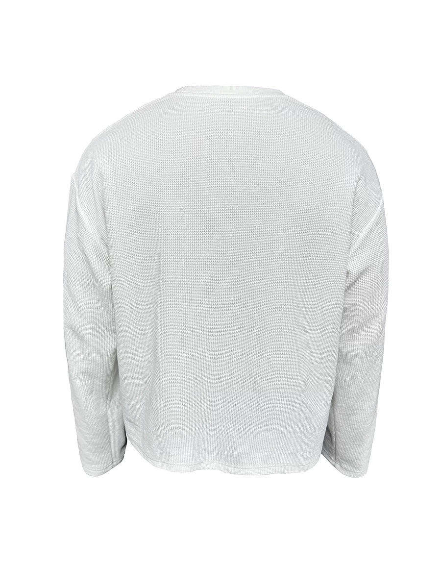 Rock Print Waffle Long Sleeve