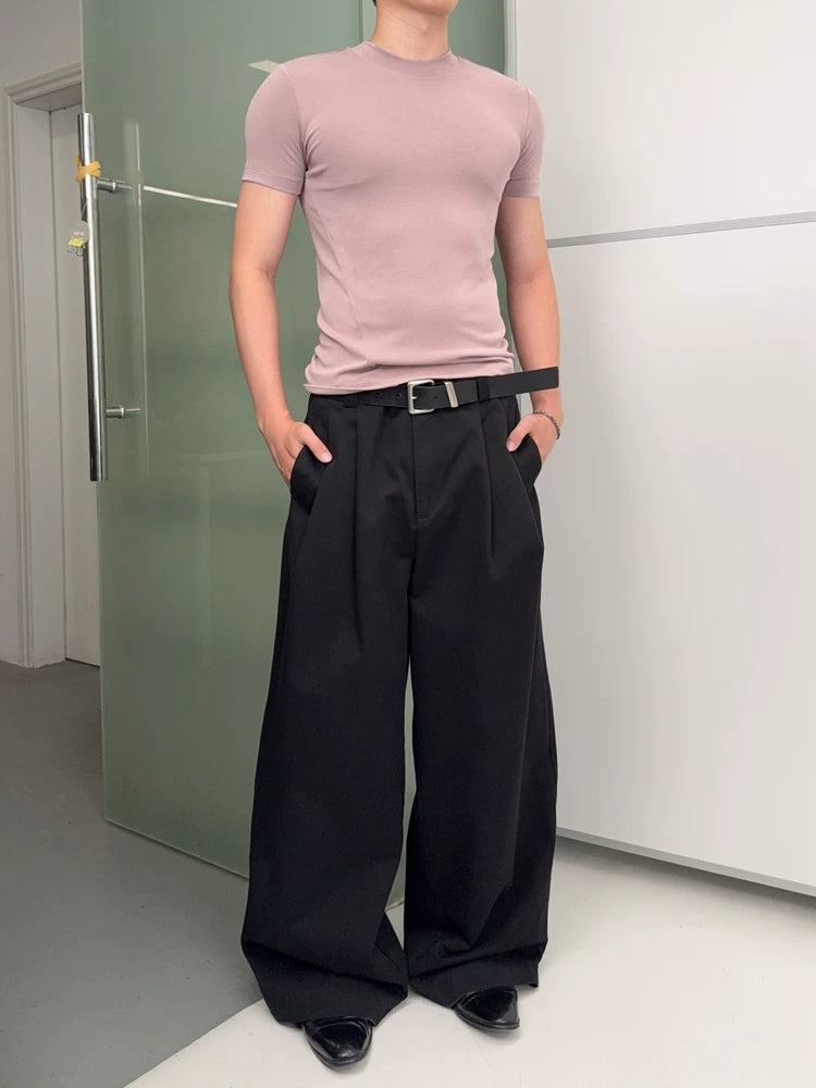 Sanded Slim Stretch Velvet Tee