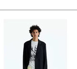 Merino Wool Raw Edge Blazer