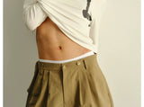 Lightweight Slim Rope Print Lyocell Top