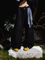 Multi-wear Detachable Washed Jeans