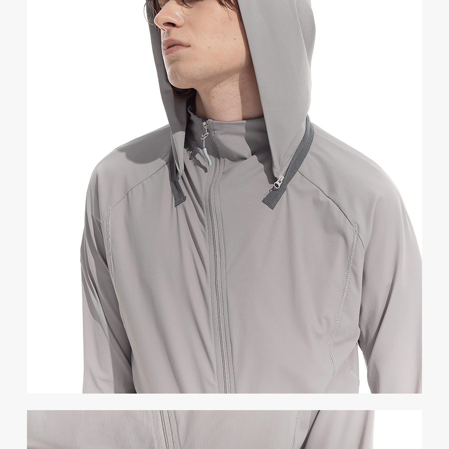 Detachable Hood Half-Zip UPF50+ Sun Jacket
