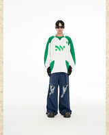 Men's 2-Tone Long Sleeve Cotton Jersey
