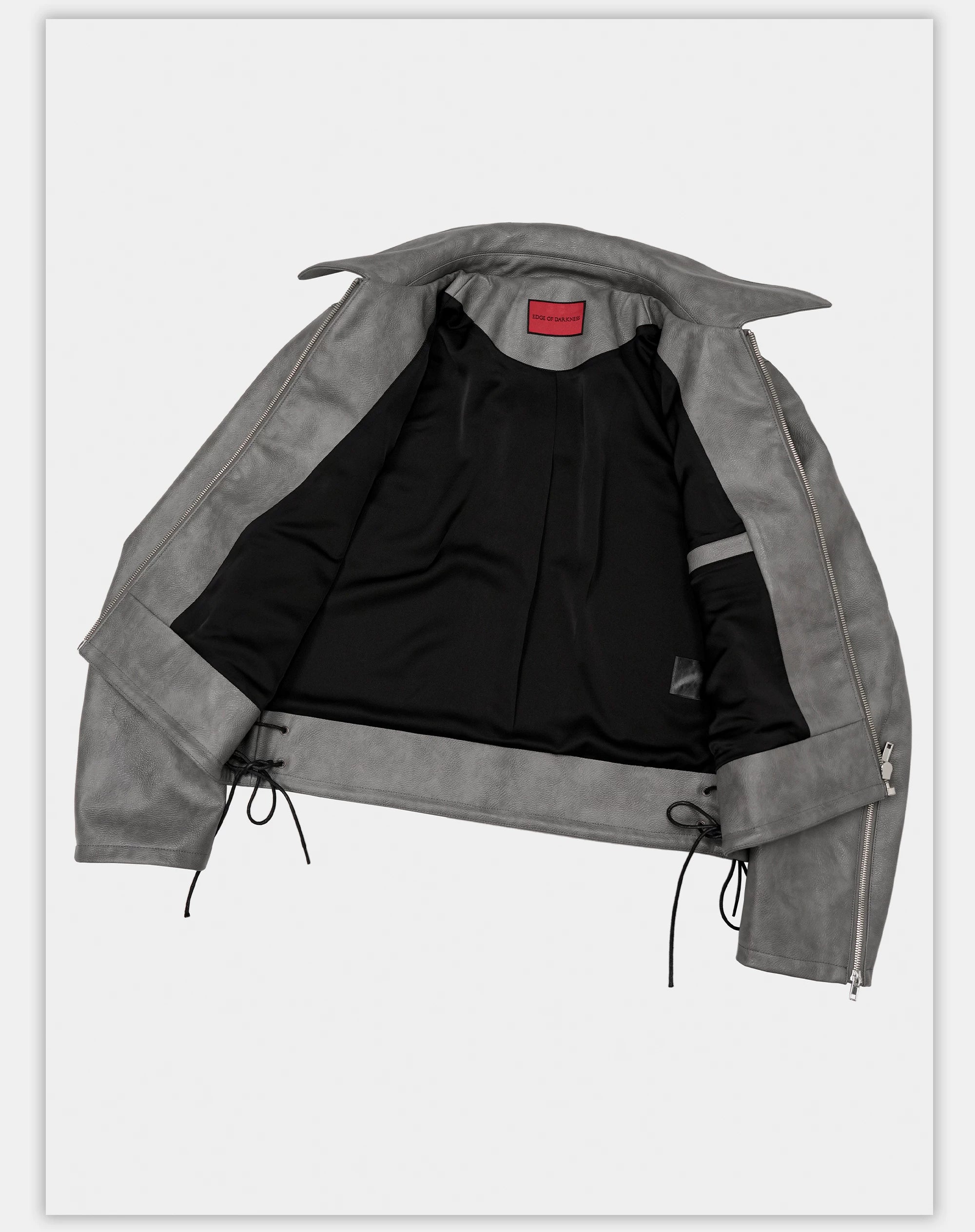 Vintage Stand Collar Biker Jacket