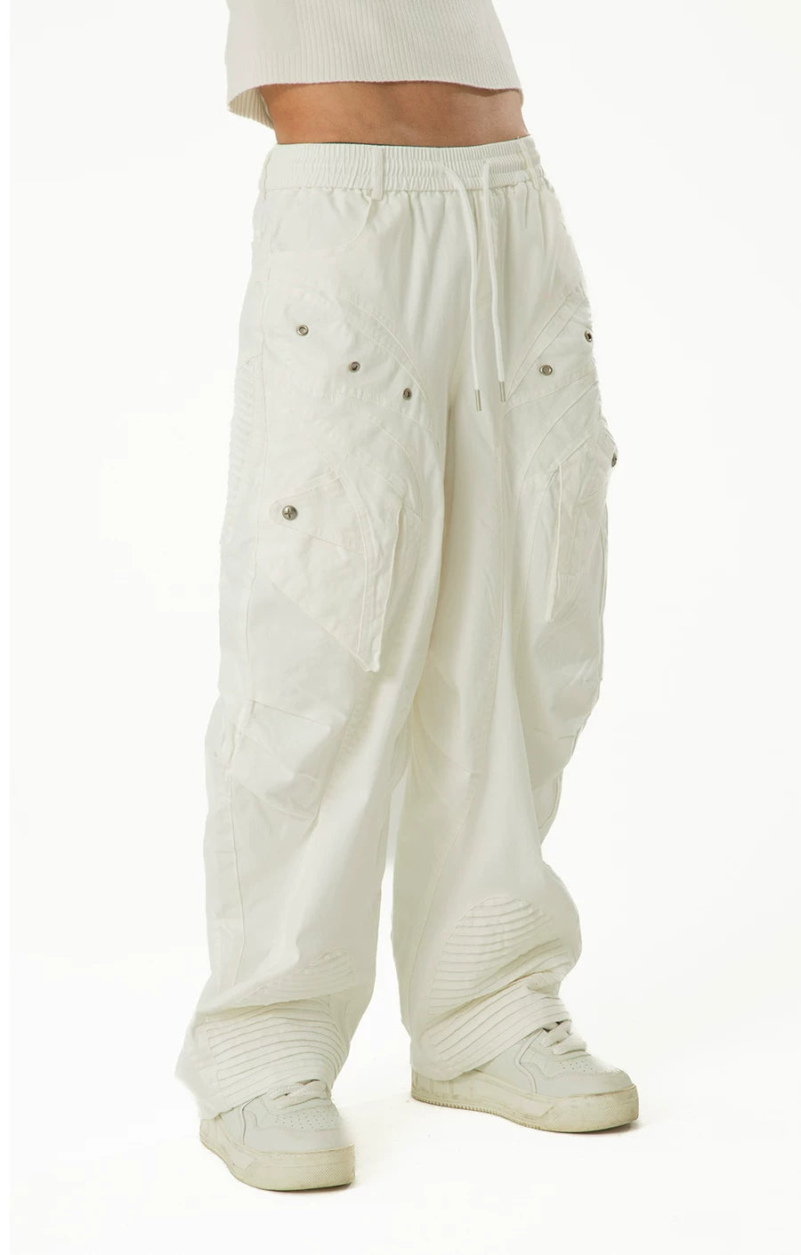 Men's Vintage Wide Leg Cargo Jeans