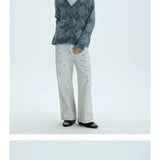 Two Tone Faux Fur Plaid Cardigan