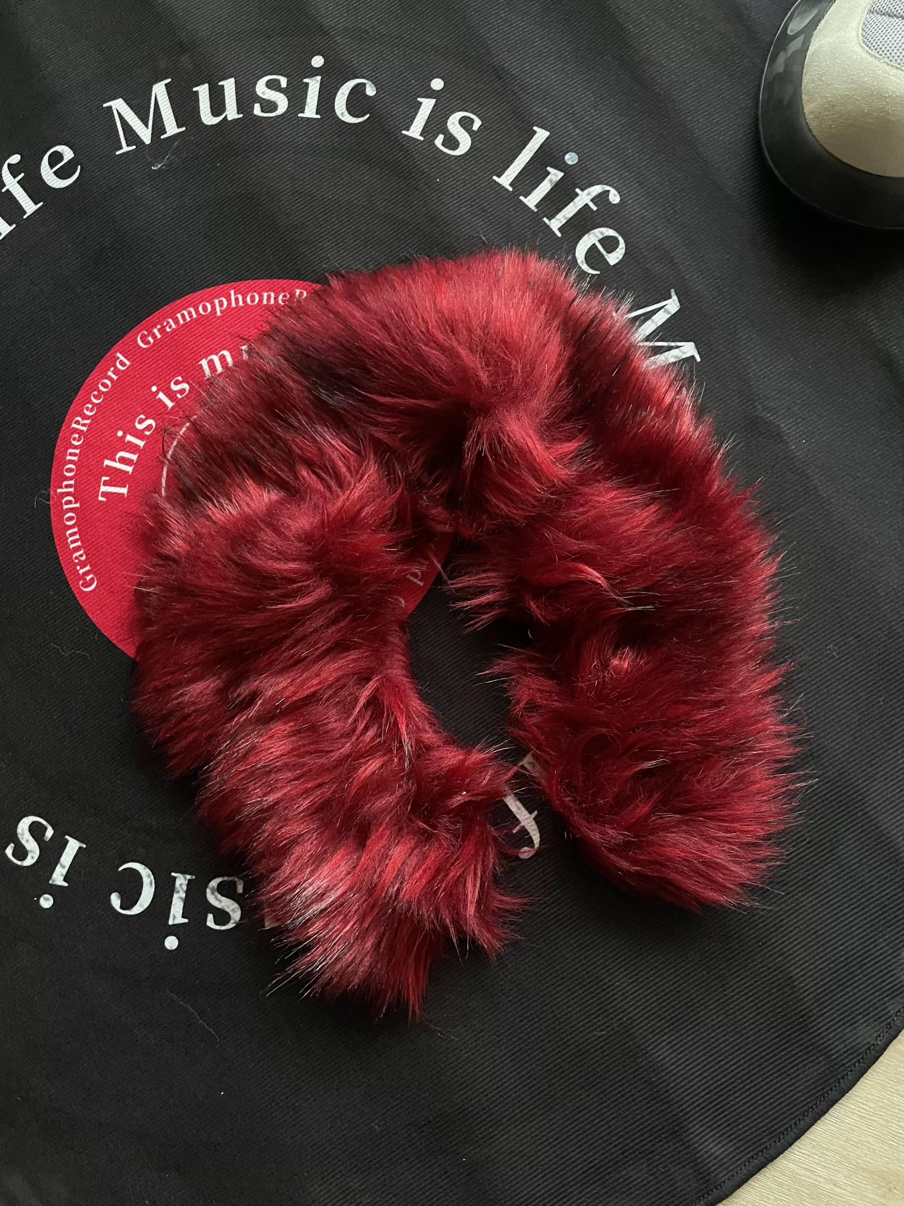 Ten-Color Removable Snap Fur Collar